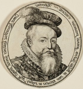Robert Dudley, Earl of Leicester (1532-1588), English Nobleman, Governor-General of the United Provinces in 1585-87 by Hendrick Goltzius