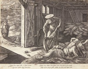 Ruth and Boaz on the Threshing Floor by Hendrick Goltzius