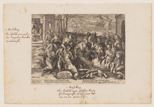 St Paul Bitten by the Viper, from The Acts of the Apostles by Hendrick Goltzius