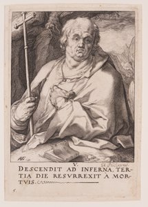 St Philip, from Christ, the Apostles and St Paul with the Creed by Hendrick Goltzius
