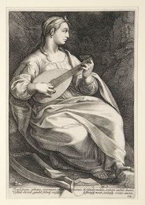 Terpsichore, Plate 5 from the Series The Nine Muses