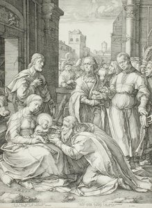 The Adoration of the Magi by Hendrick Goltzius