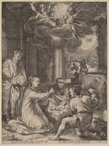 The Adoration of the Shepherds by Hendrick Goltzius