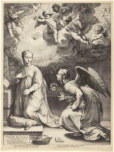 The Annunciation by Hendrick Goltzius