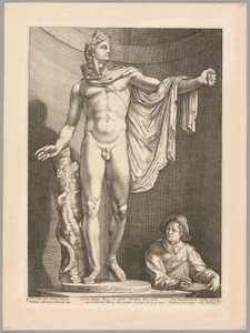 The Apollo Belvedere, Plate 3 from Three Famous Antique Sculptures by Hendrick Goltzius