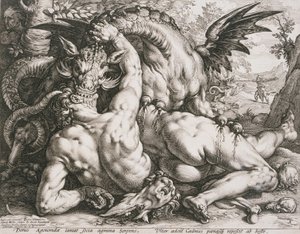 The Dragon Devouring the Companions of Cadmus by Hendrick Goltzius