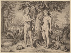 The Fall of Man by Hendrick Goltzius