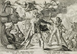 The Giants Climbing the Heavens by Hendrick Goltzius