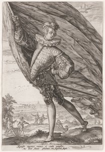 The Great Standard Bearer by Hendrick Goltzius