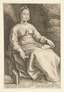 The Nine Muses: Melpomene, #3 in a series of 9 by Hendrick Goltzius