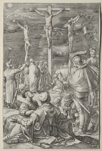 The Passion: Christ of the Cross between the Two Thieves by Hendrick Goltzius