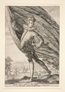 The Standard Bearer, Turned to Left by Hendrick Goltzius