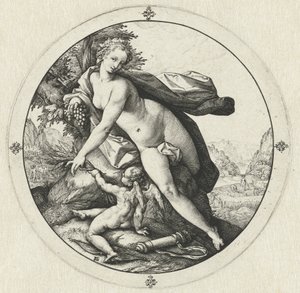 Venus and Cupid by Hendrick Goltzius