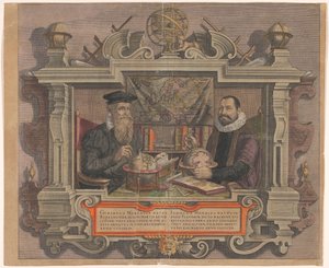 Portrait of Jodocus Hondius and Gerard Mercator