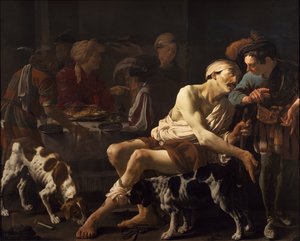 The Rich Man and the Poor Lazarus, 1625 by Hendrick Jansz Terbrugghen