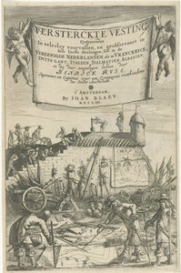 Title Page for Henrich Ruse, Fortified Fortress, 1654 by Hendrick baron van Ruse