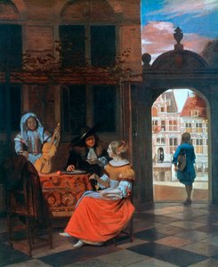 A Musical Party in a Courtyard