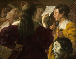 David Praised by the Israelite Women by Hendrick ter Brugghen