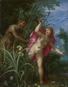 Pan Pursuing the Nymph Syrinx. Probably after 1615 by Hendrick van Balen