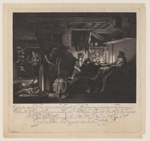 Jupiter and Mercury in the House of Philemon and Baucis by Hendrick von Goudt