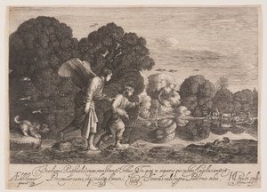 Tobias and the Angel Gabriel by Hendrick von Goudt