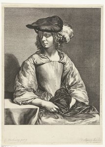 Young Woman with Beret