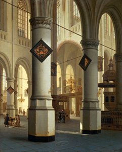 View of Die Oudekerk (Old Church) in Delft