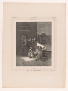 Woman in Interior by Hendrik Frederik Sartor