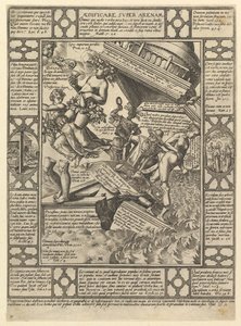 Aedificare Super Arenam, from Allegories of the Christian Faith by Hendrik Goltzius
