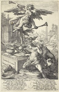 Fame and History, from Roman Heroes, 1586 by Hendrik Goltzius