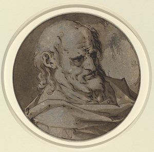 Head of an Apostle by Hendrik Goltzius