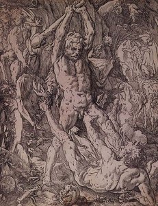 Hercules and Cacus by Hendrik Goltzius