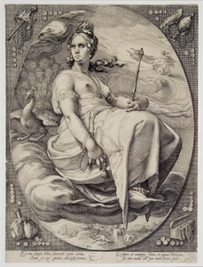 Juno (from the Four Deities) by Hendrik Goltzius