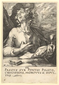 St. John, from Christ, the Apostles and St. Paul with the Creed by Hendrik Goltzius