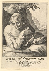 St. Matthew, from Christ, the Apostles and St. Paul with the Creed by Hendrik Goltzius