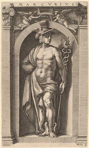 Mercury by Hendrik Goltzius after Polidoro da Caravaggio