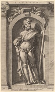 Saturn by Hendrik Goltzius after Polidoro da Caravaggio
