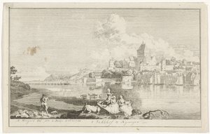View of the Valkhof in Nijmegen by Hendrik Hoogers