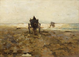 Clammers Horse Drive by Hendrik Johannes Weissenbruch