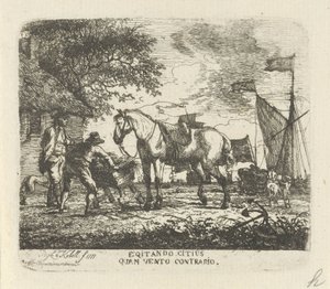 Feeding the Horse (Egitando citius quam vento contrario) by Hendrik Kobell