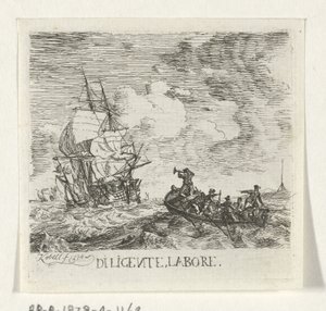 Wild Water with Various Boats by Hendrik Kobell