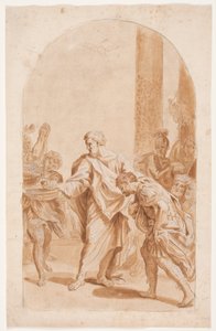 St. Peter Baptizes Centurion Cornelius. (Acts 10:47-48)