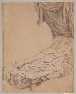 Study of a Man Lying on a High Bench by Hendrik Krock