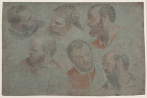 Study with Seven Heads after Veronese: The Wedding at Cana