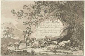 Shepherdess in a Landscape by Hendrik Meijer