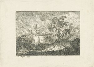 Landscape in Rain and Storm