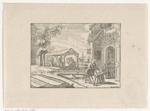 Figures Working in a Textile Workshop