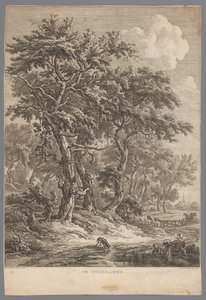 Landscape Near Zuidlaren (At Zuidlaren, Nine Views in Drenthe, IX Views in and Near the Landscape Drenthe) by Hendrik Schwegman