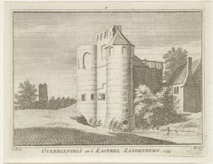 Ruins of Castle Zandenburg, Veere (Remains of Castle Zandenburg, 1743)