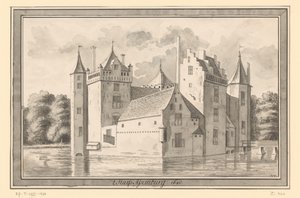 View of Assumburg Castle near Heemskerk, 1640